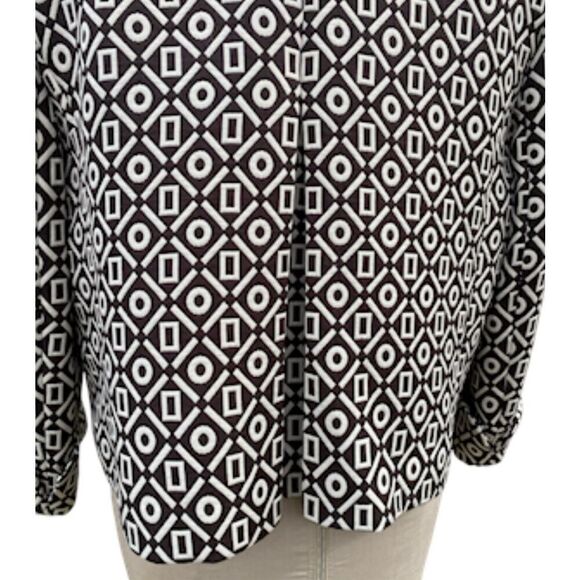 Alex Marie Espresso/Cream Cropped Jacket Sz. 16 Professional Office Spring - Picture 5 of 10